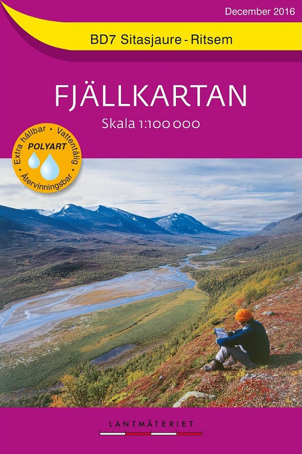 Wandelkaart BD7 Fjällkartan Si…