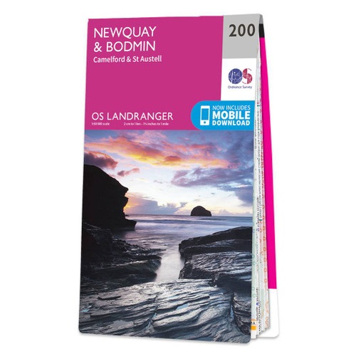 Online bestellen: Wandelkaart - Topografische kaart 200 Landranger Newquay & Bodmin, Camelford & St Austell | Ordnance Survey