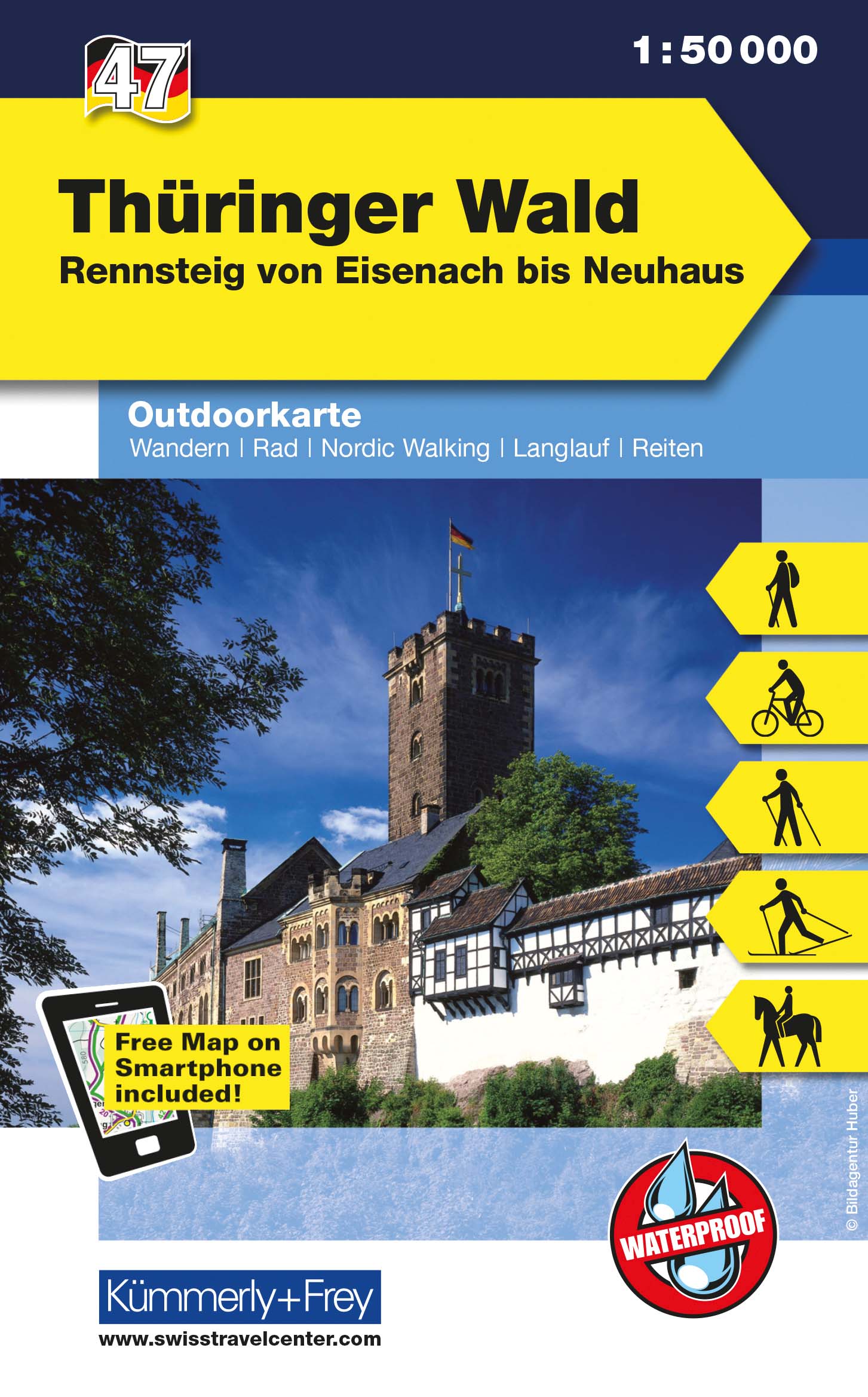 Wandelkaart 47 Outdoorkarte Th…