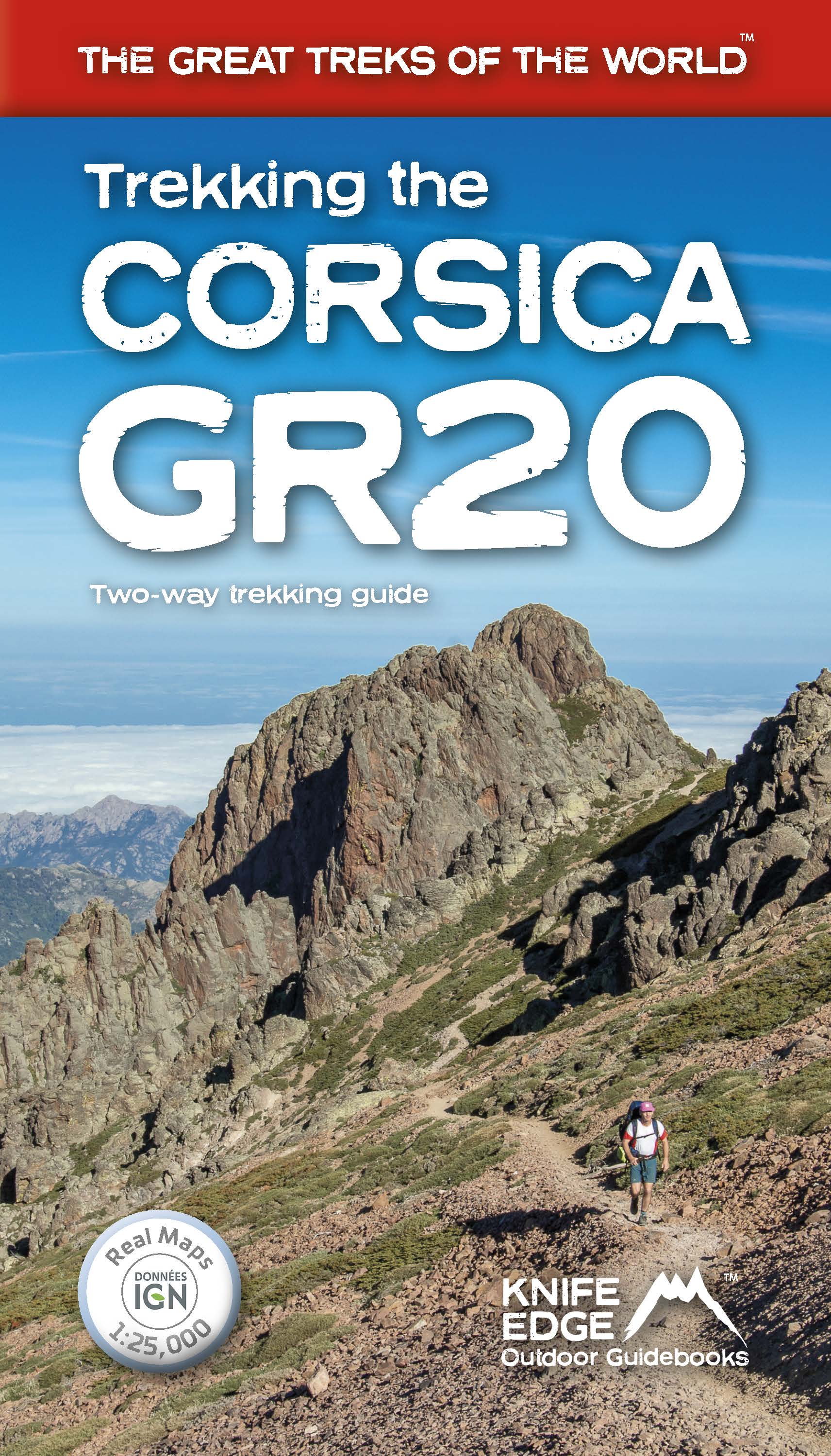 Online bestellen: Wandelgids Trekking the Corsica GR20 | Knife Edge Outdoor