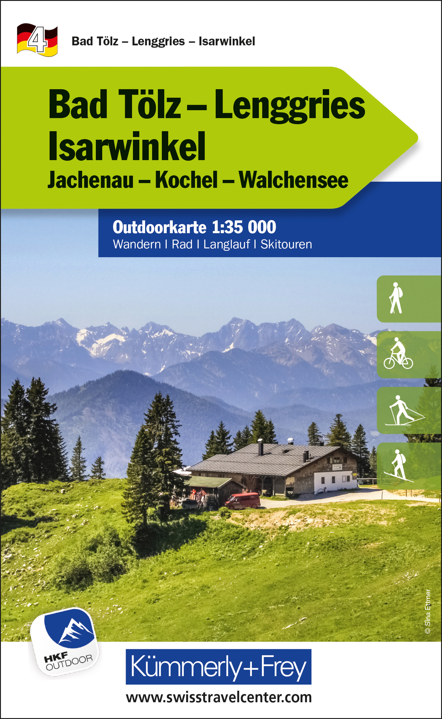 Wandelkaart 4 Outdoorkarte Bad…