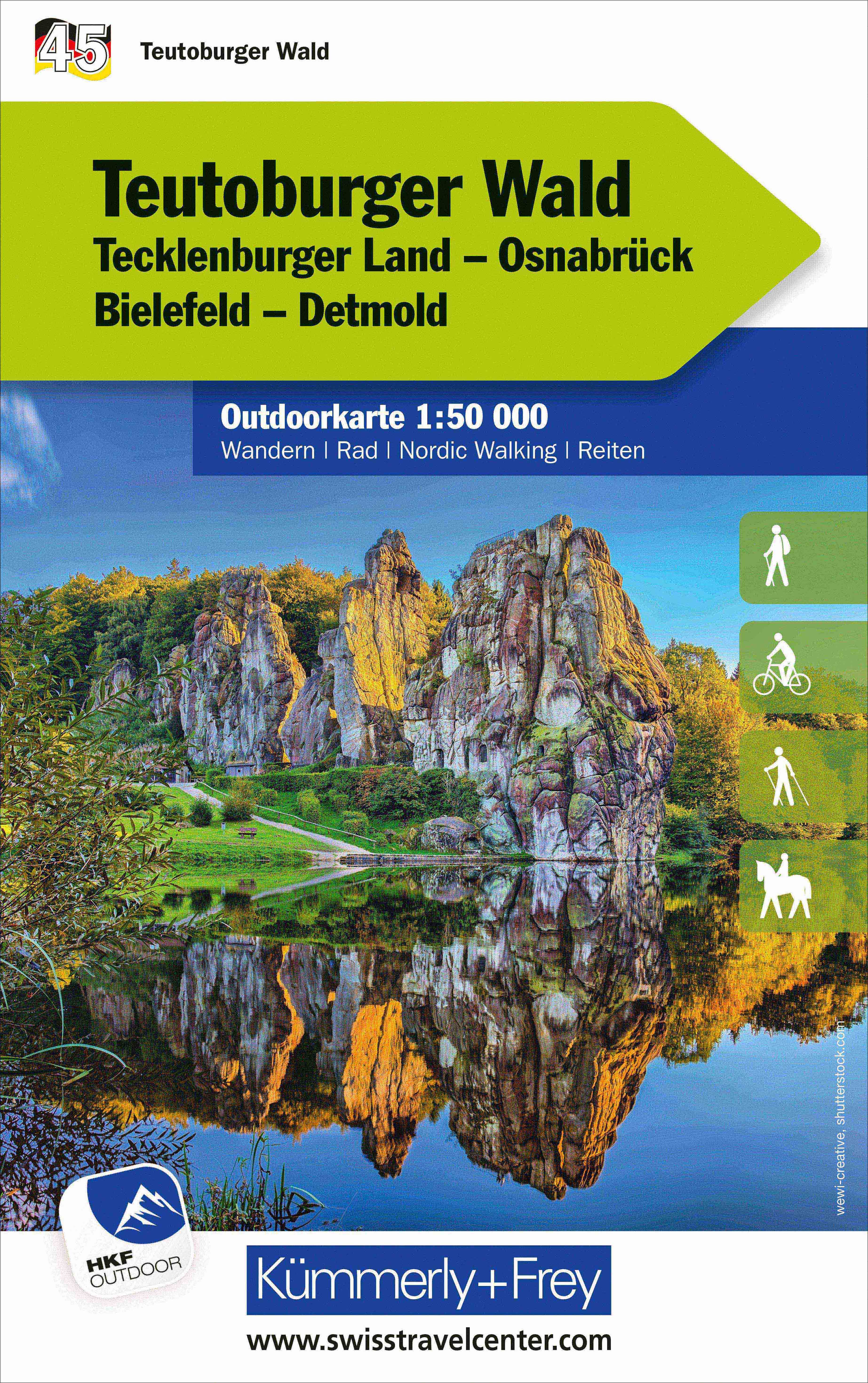 Wandelkaart 45 Outdoorkarte Te…