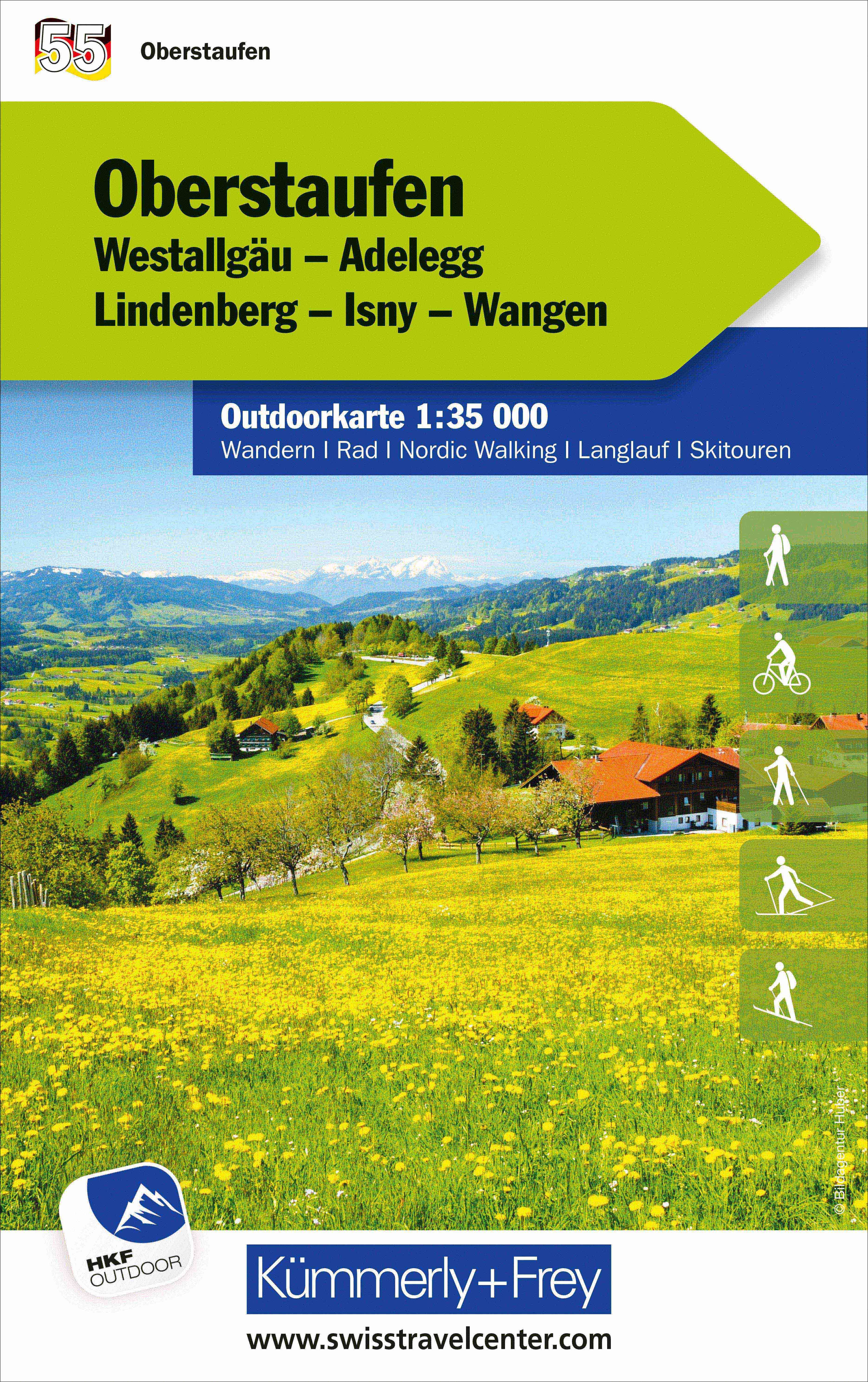 Wandelkaart 55 Outdoorkarte Ob…