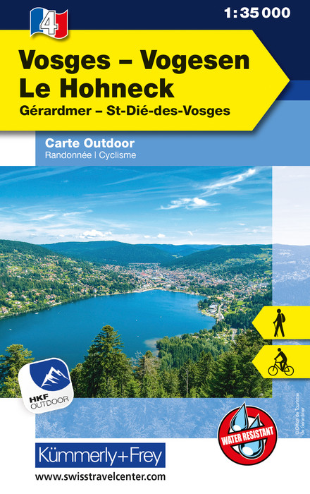 Online bestellen: Wandelkaart 4 Outdoorkarte FR Vogesen - Vosges - Le Hohneck - Vogezen | Kümmerly & Frey