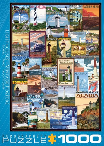 Legpuzzel Lighthouses vintage…