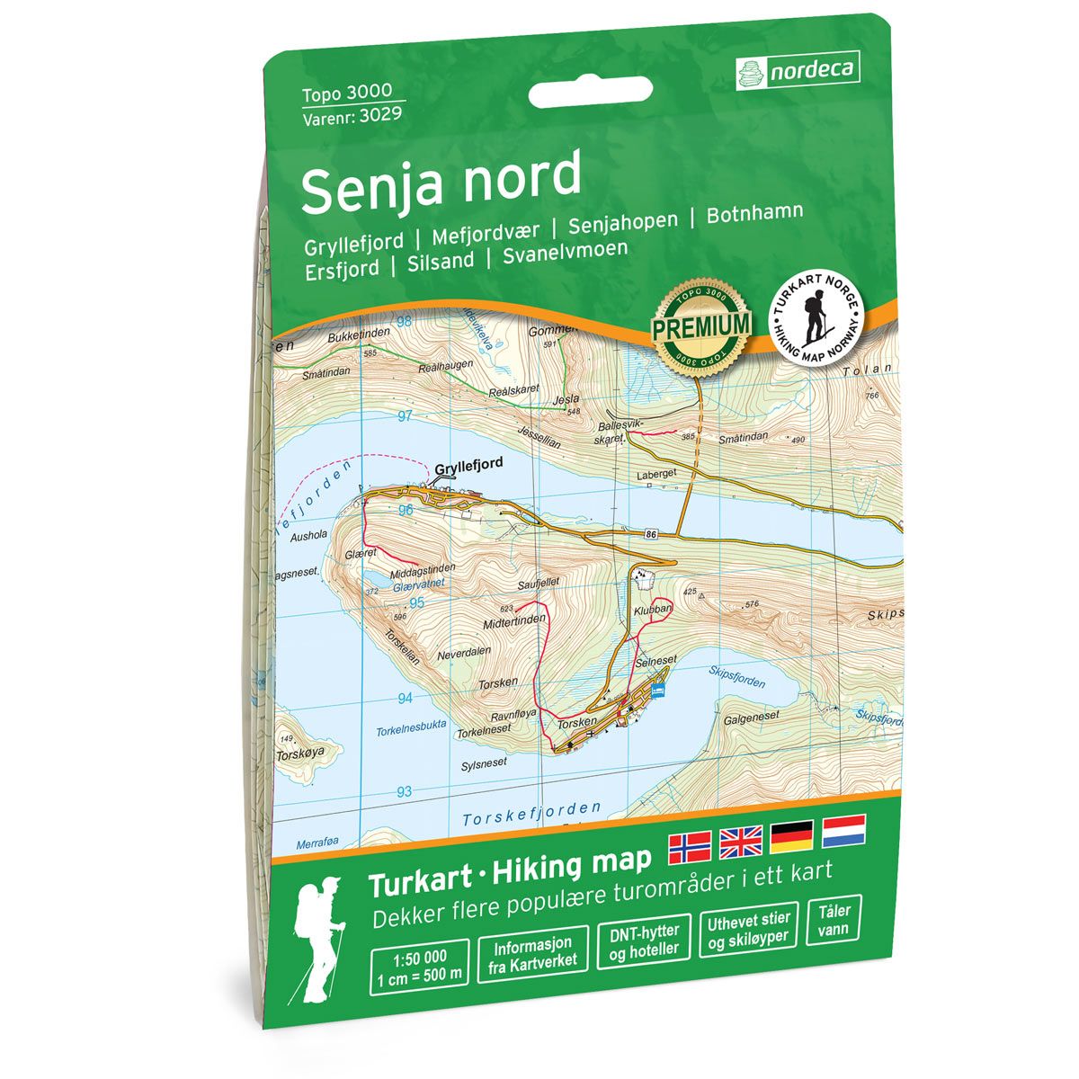 Wandelkaart 3029 Topo 3000 Sen…