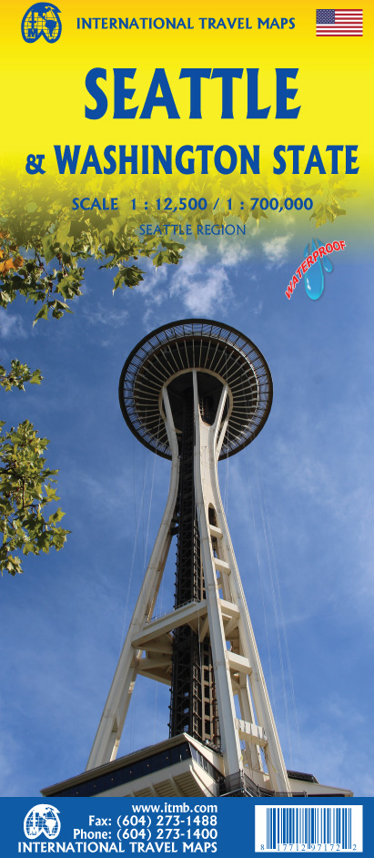 Online bestellen: Wegenkaart - landkaart Seattle & Washington State | ITMB