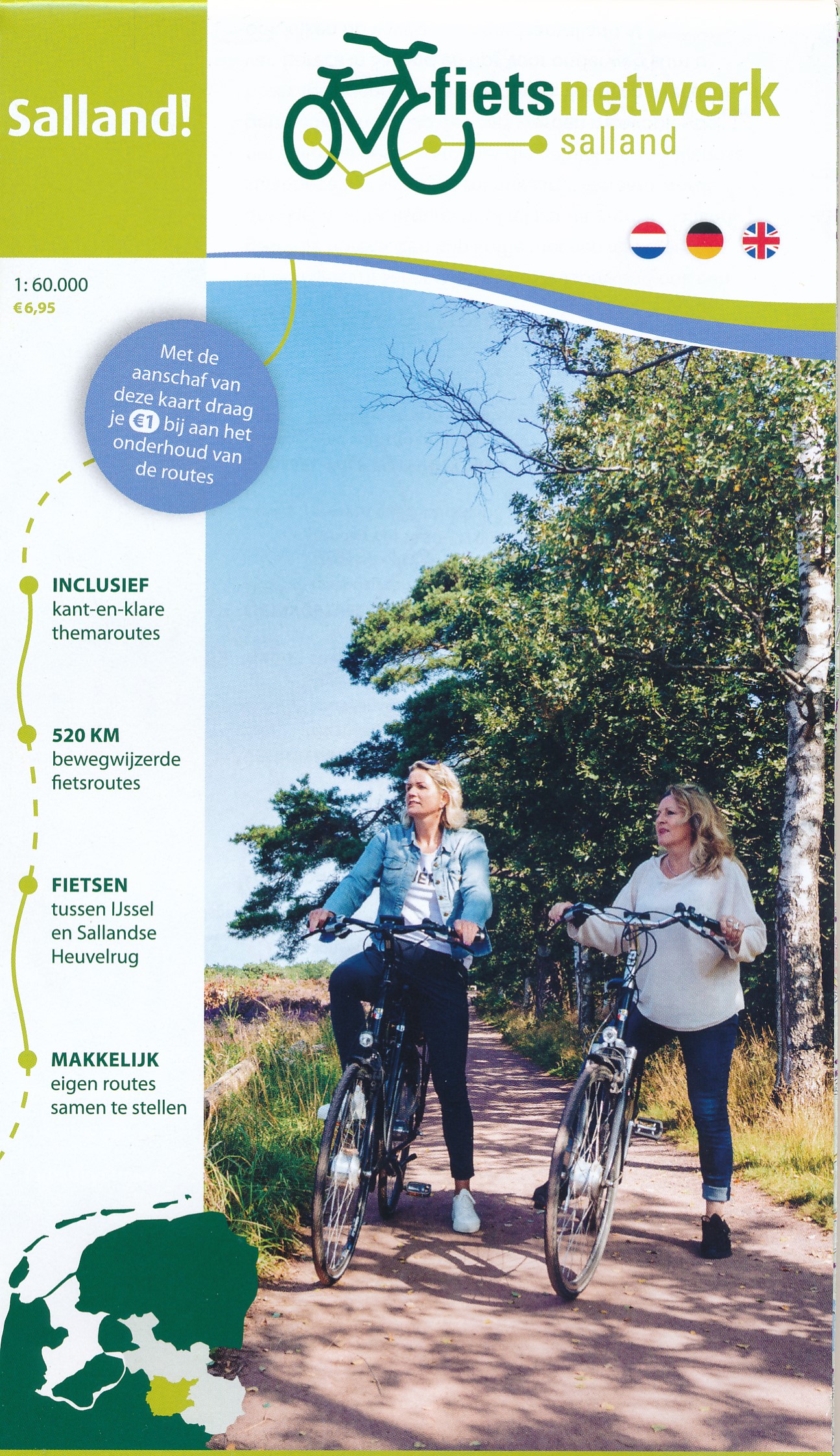 Online bestellen: Fietskaart Salland fietsnetwerk | Salland Marketing