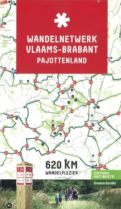 Online bestellen: Wandelknooppuntenkaart Wandelnetwerk BE Pajottenland - Groene Gordel | Toerisme Vlaams-Brabant