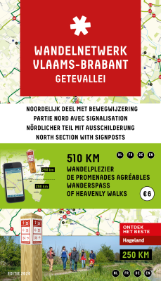 Online bestellen: Wandelknooppuntenkaart Wandelnetwerk BE Getevallei - Hageland | Toerisme Vlaams-Brabant
