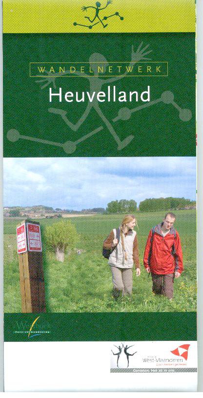 Online bestellen: Wandelknooppuntenkaart Wandelnetwerk BE Heuvelland | Westtour