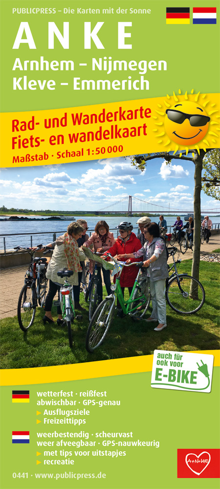 Online bestellen: Wandelkaart - Fietskaart 441 A N K E | Publicpress