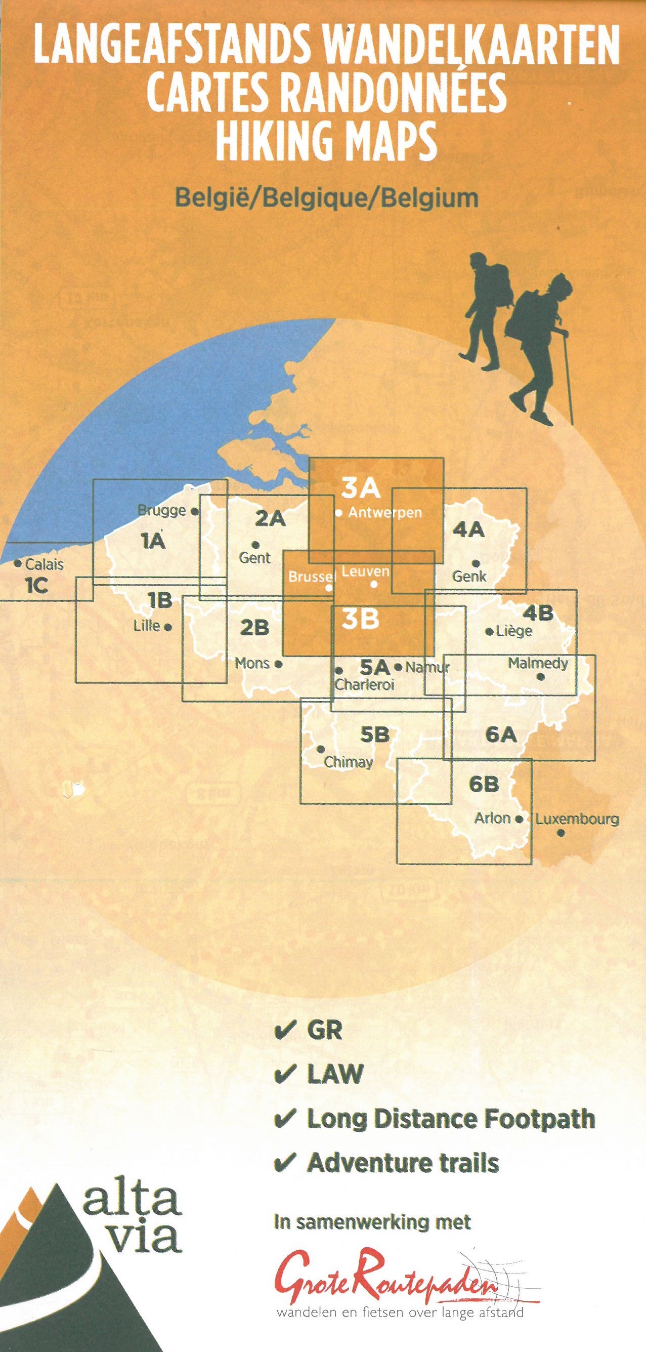 Online bestellen: Wandelkaart 3 GR Antwerpen, Brussel, Vlaams- en Waals-Brabant | Alta Via