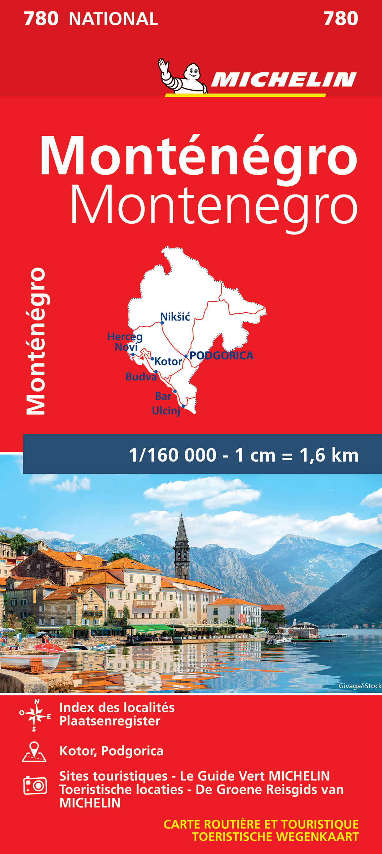 Online bestellen: Wegenkaart - landkaart 780 Montenegro | Michelin