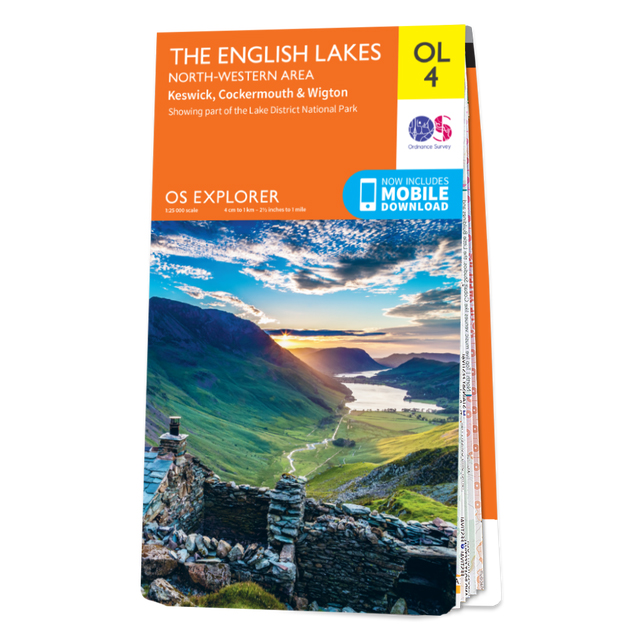 Online bestellen: Wandelkaart - Topografische kaart 4 OS Explorer Map | Active The English Lakes - North Western area | Ordnance Survey