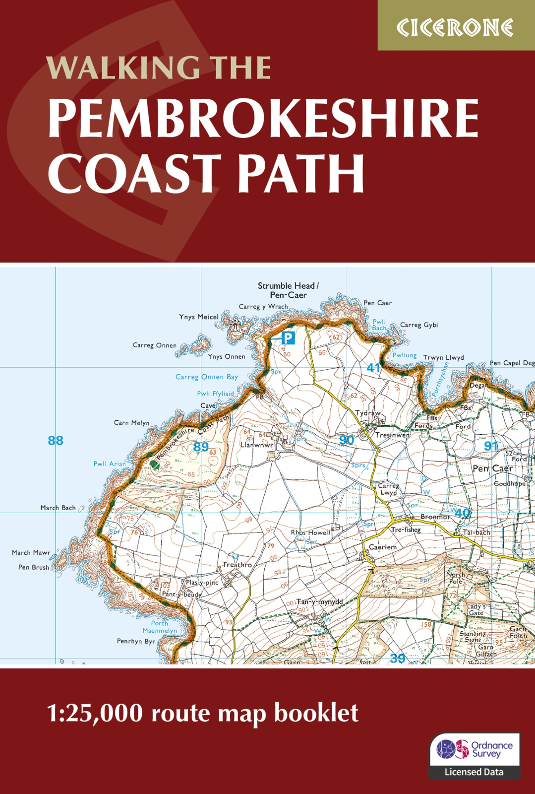 Wandelgids Walking the Pembrokeshire Coast Path map booklet | Cicerone