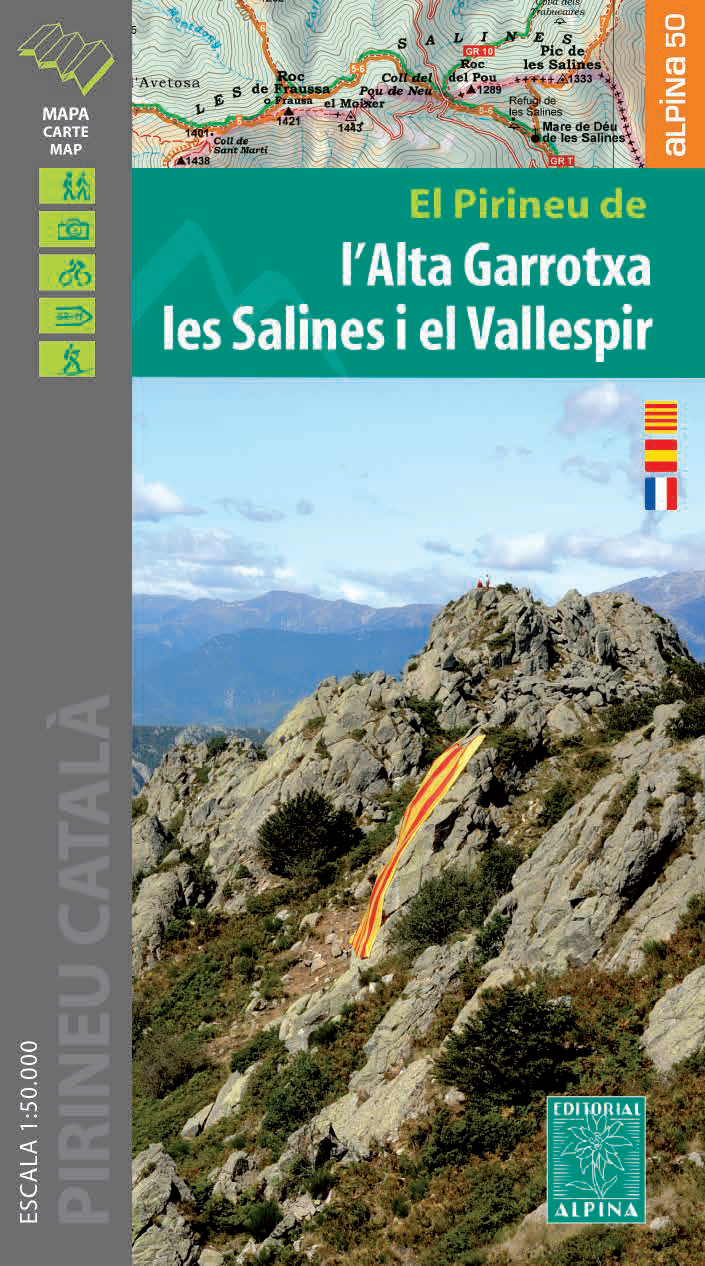 Online bestellen: Wandelkaart l'Alta Garrotxa - les Salines i el Vallespir | Editorial Alpina