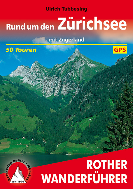 Online bestellen: Wandelgids Rund um den Zürichsee - Meer van Zürich | Rother Bergverlag