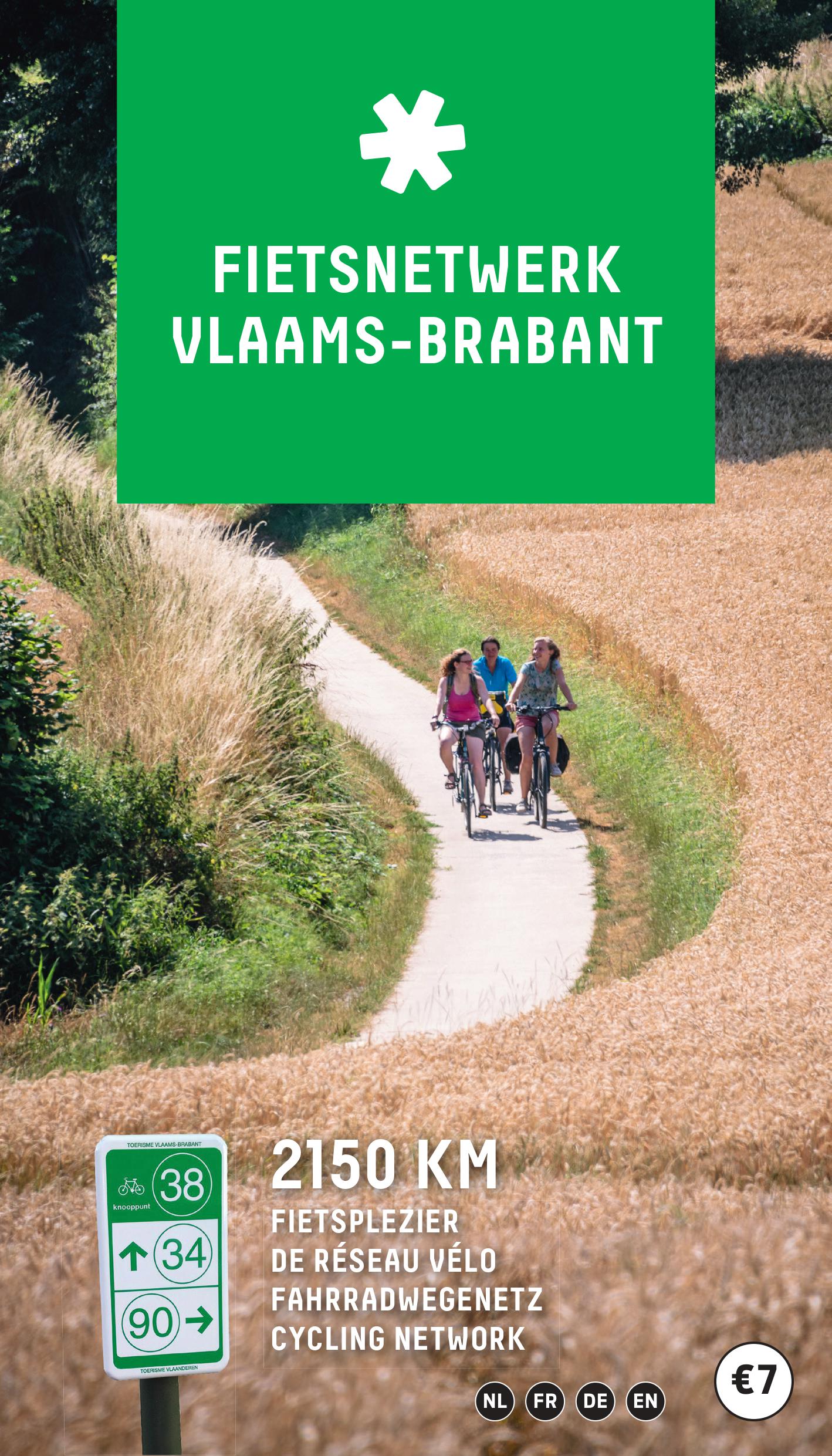 Online bestellen: Fietsknooppuntenkaart Fietsnetwerk Vlaams Brabant | Toerisme Vlaams-Brabant