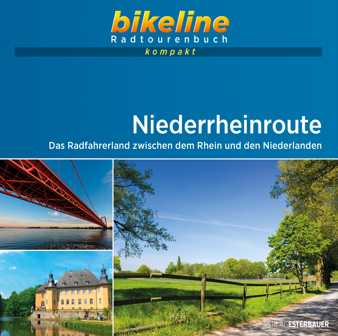 Online bestellen: Fietsgids Bikeline Radtourenbuch kompakt Niederrheinroute | Esterbauer