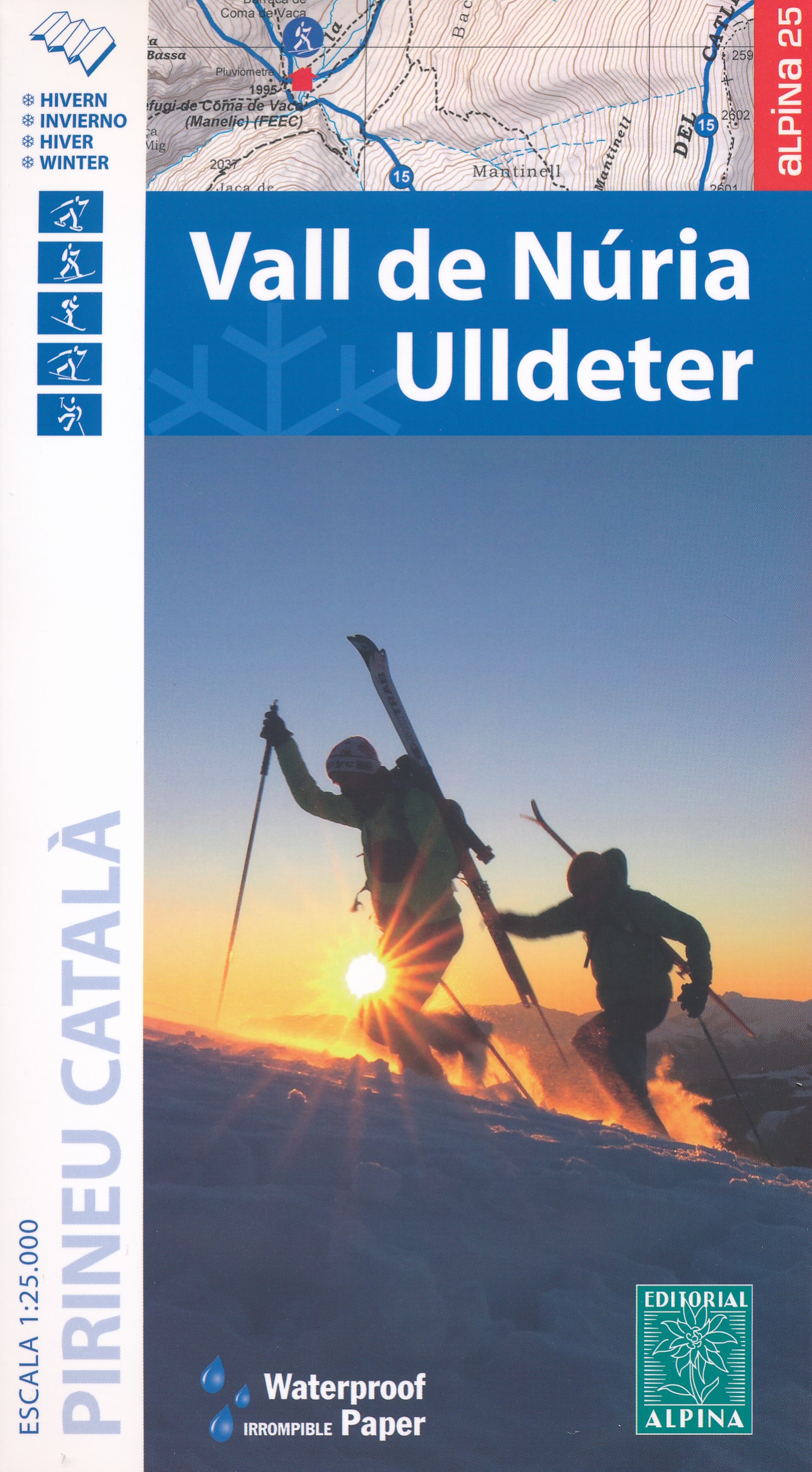 Online bestellen: Wandelkaart Skikaart Vall de Nuria - Ulldeter | Editorial Alpina