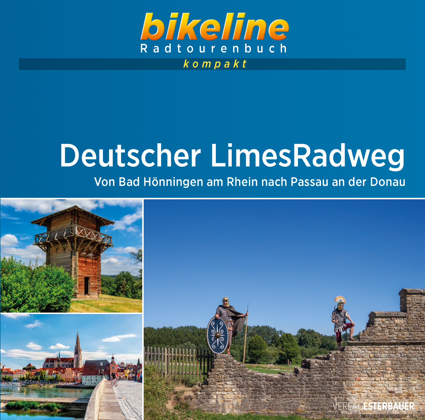 Online bestellen: Fietsgids Bikeline Radtourenbuch kompakt Deutscher LimesRadweg | Esterbauer