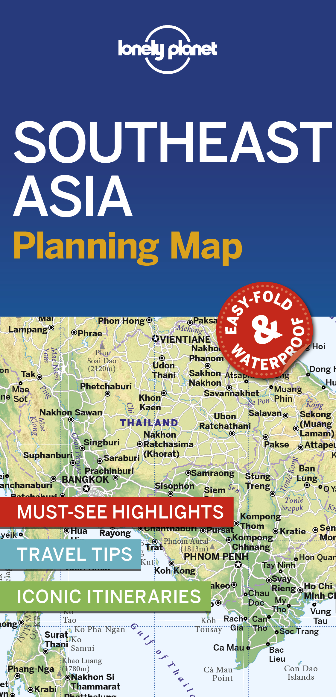 Wegenkaart - landkaart Planning Map Southeast Asia Planning Map | Lonely Planet