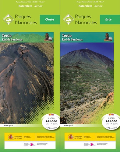 Online bestellen: Wandelkaart El Teide Red de Senderos -Tenerife + gids | CNIG - Instituto Geográfico Nacional