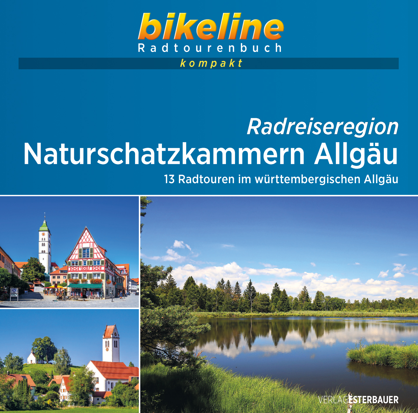 Online bestellen: Fietsgids Bikeline Radtourenbuch kompakt Naturschatzkammer Allgäu | Esterbauer