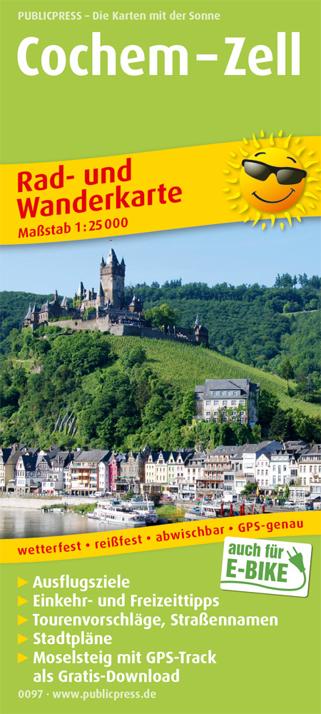 Online bestellen: Wandelkaart - Fietskaart 097 Cochem - Zell | Publicpress