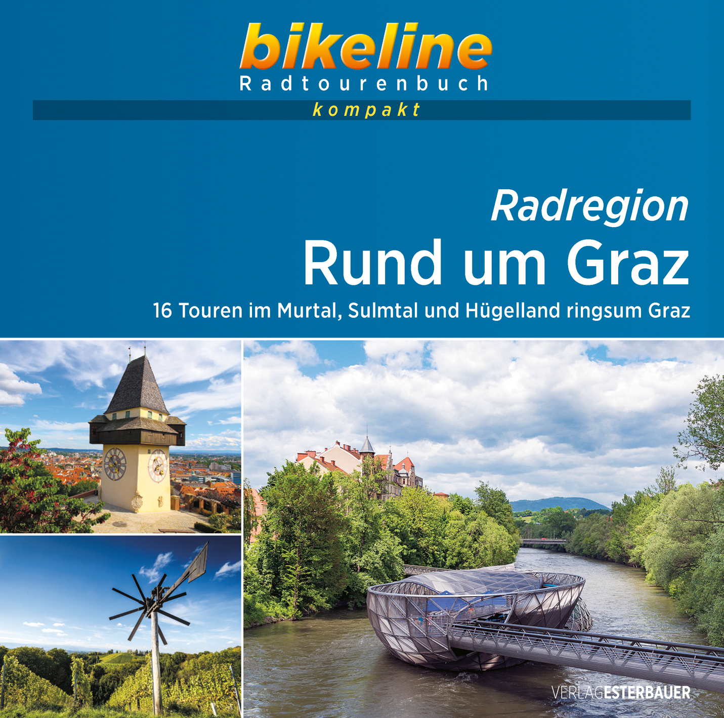 Online bestellen: Fietsgids Bikeline Radtourenbuch kompakt Radregion Rund um Graz | Esterbauer