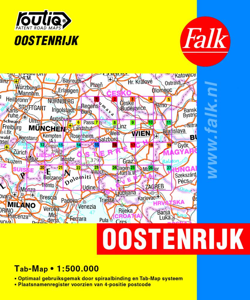 Wegenatlas Oostenrijk Tab Map…