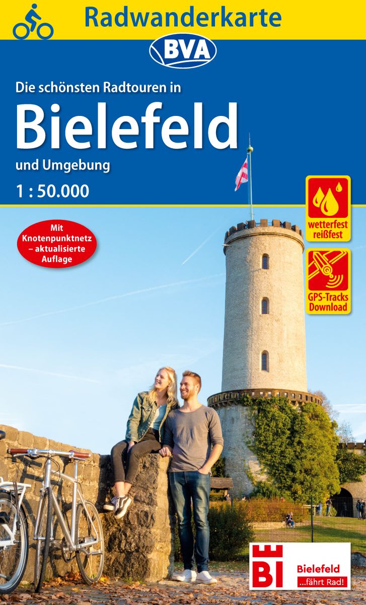 Online bestellen: Fietsknooppuntenkaart 200406 ADFC Radwanderkarte Bielefeld und Umgebung | BVA BikeMedia