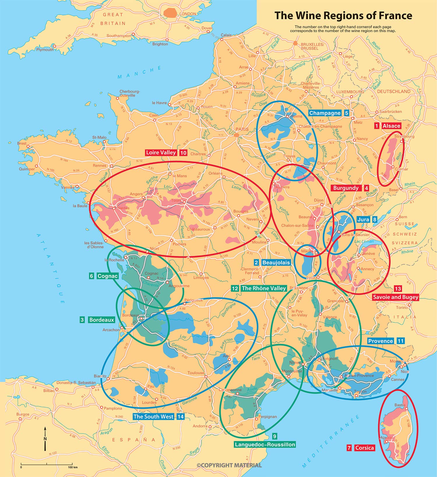 Reisgids Green Guide Wine Regions Of France Wijnregio S Frankrijk