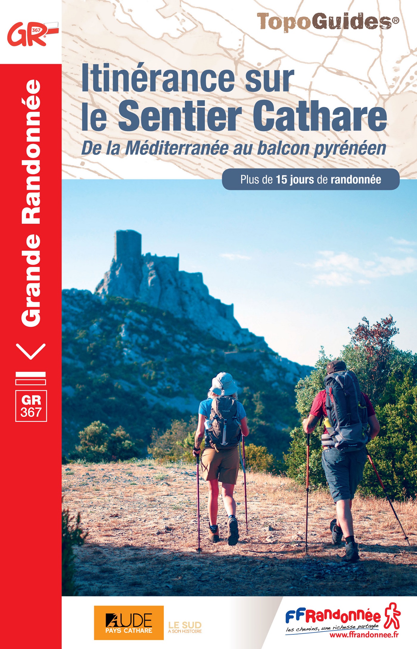 Online bestellen: Wandelgids 0367 Itinérance sur le Sentier Cathare GR367 - GR367A | FFRP