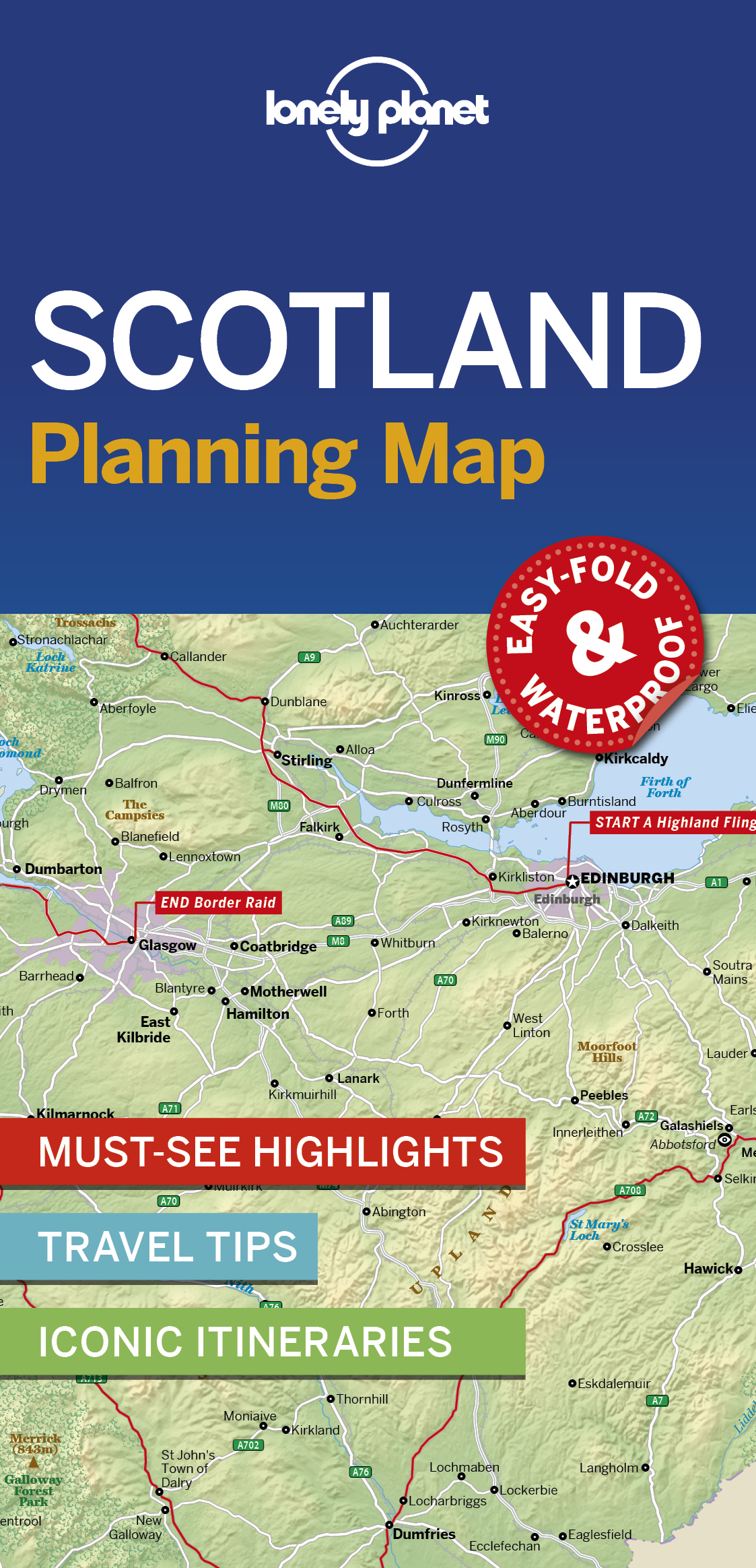 Wegenkaart - landkaart Planning Map Scotland - Schotland | Lonely Planet