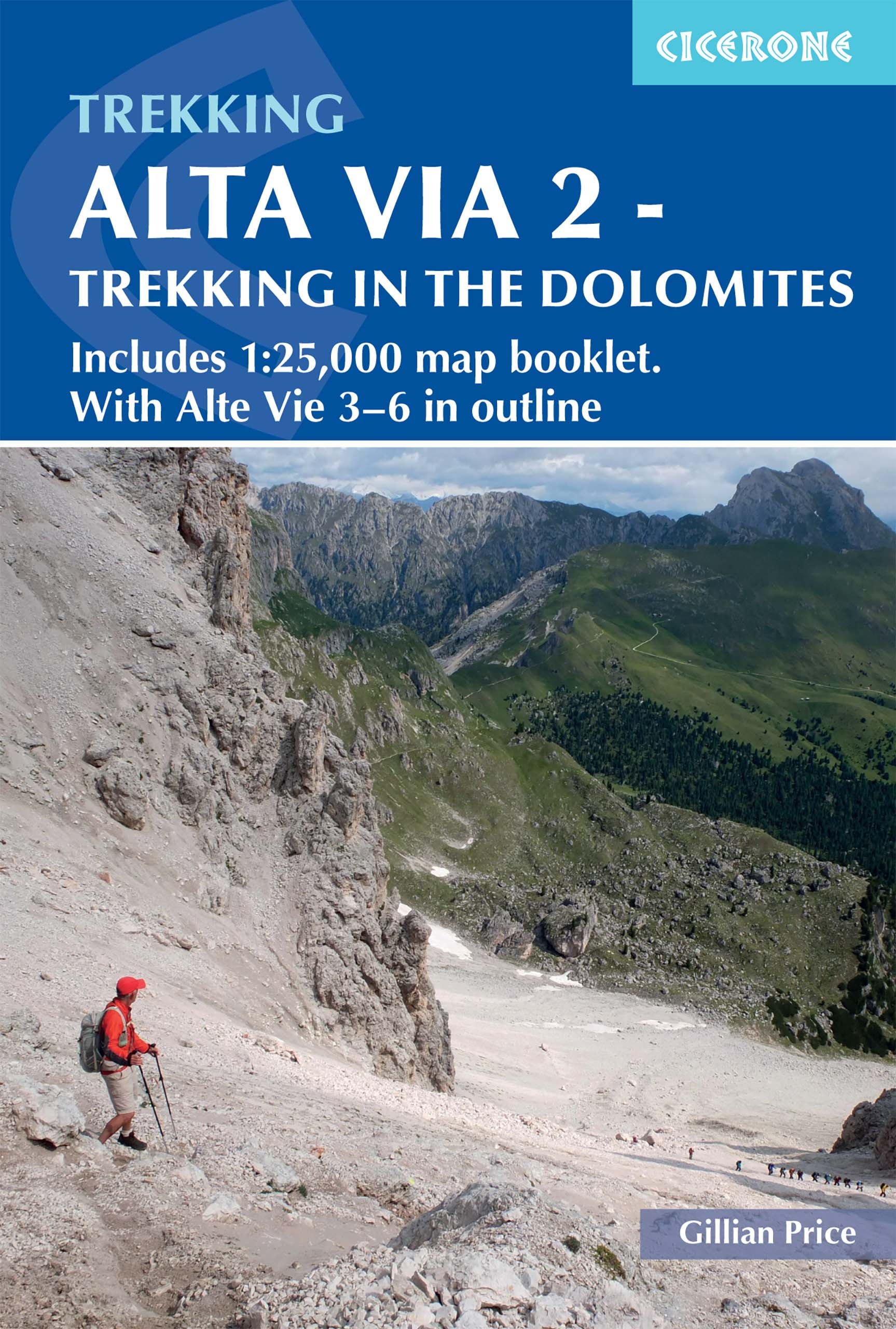 Online bestellen: Wandelgids Alta Via 2 - Trekking in the Dolomites | Cicerone