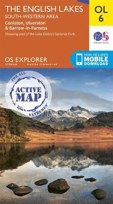 Online bestellen: Wandelkaart 6 OS Explorer Map | Active The English Lakes South-Western Area | Ordnance Survey