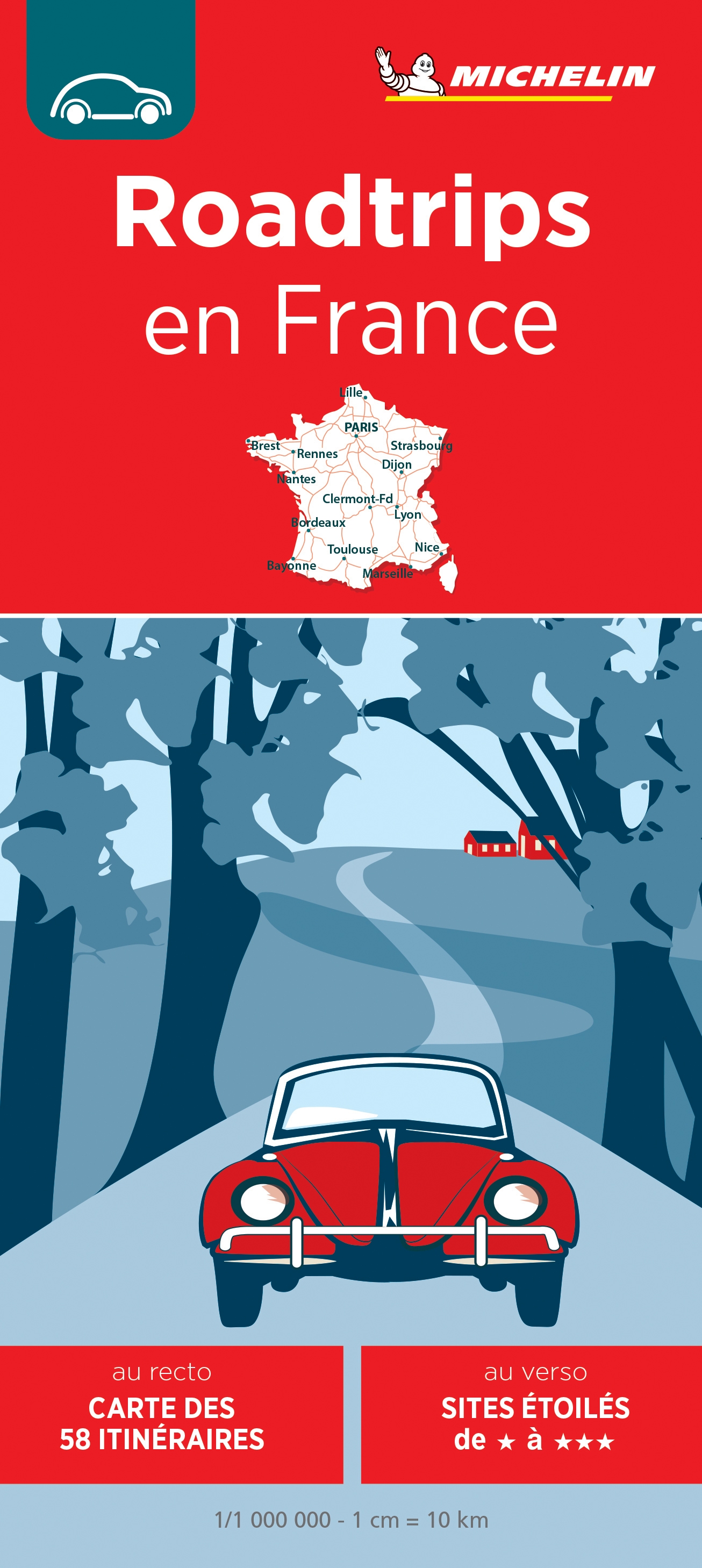 Online bestellen: Wegenkaart - landkaart 769 Roadtrips en France | Michelin