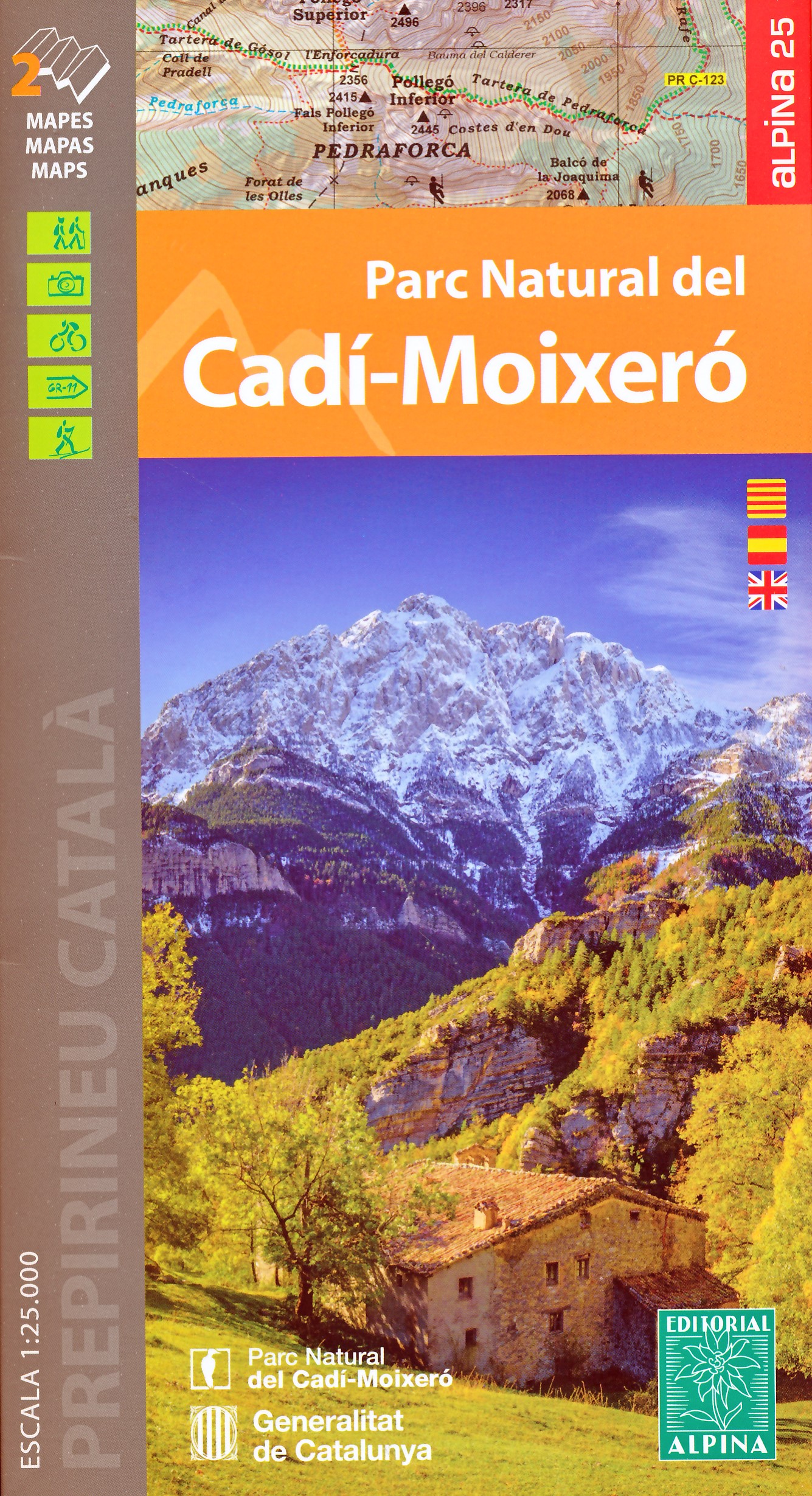Online bestellen: Wandelkaart - Wandelgids Parc Naturel del Cadi - Moixero | Editorial Alpina