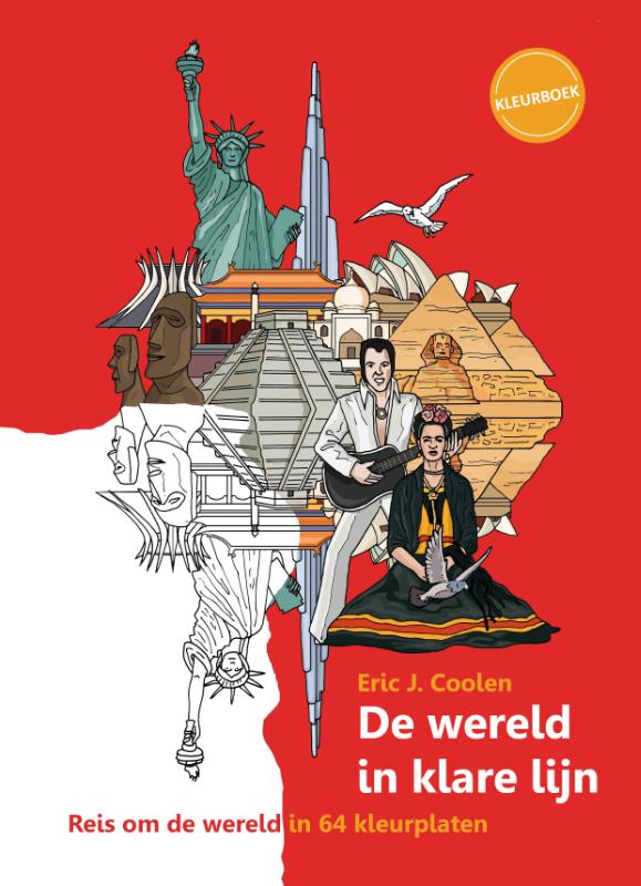 Kleurboek De wereld in klare lijn | Ezo Wolf