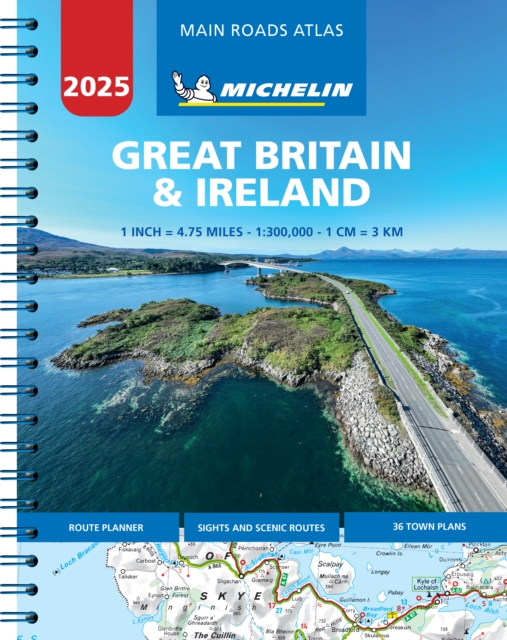 Online bestellen: Wegenatlas Great Britain and Ireland 2025 - Main Roads Atlas (A4-Spiral) | Michelin