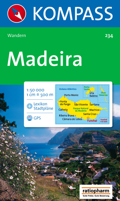 Wandelkaart 234 Madeira | Kompass | 