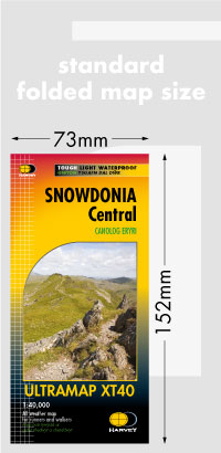 Wandelkaart Snowdonia Central | Harvey Maps