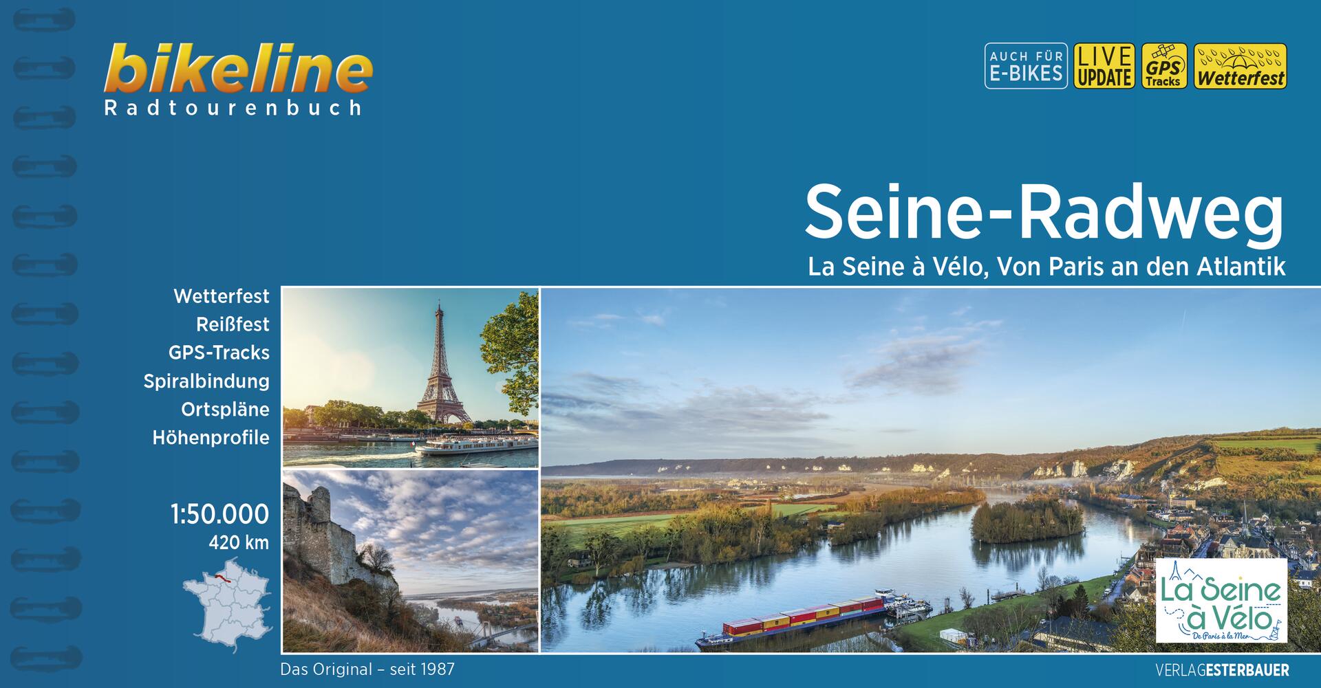 Fietsgids Bikeline Seine-Radwe…