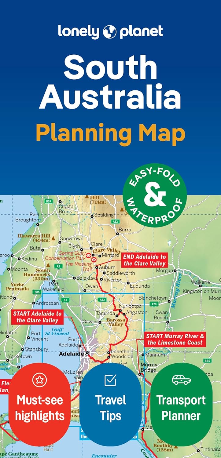 Online bestellen: Wegenkaart - landkaart Planning Map South Australia | Lonely Planet