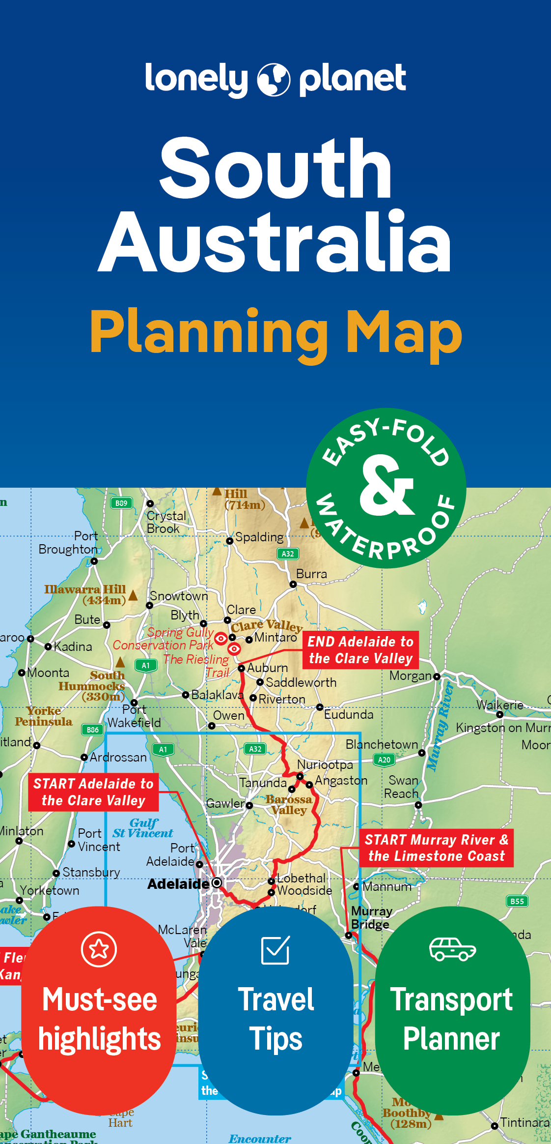 Online bestellen: Wegenkaart - landkaart Planning Map South Australia | Lonely Planet