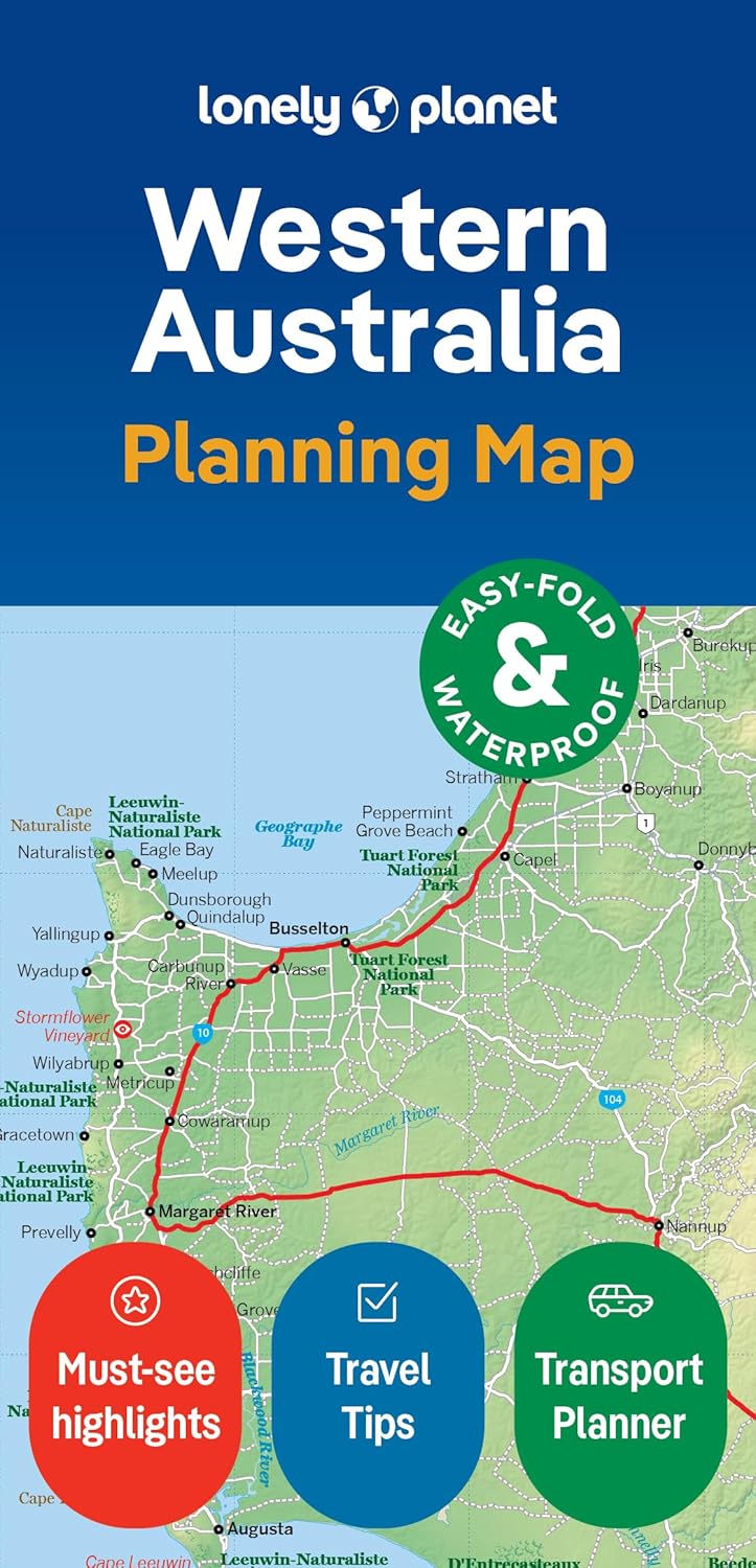 Online bestellen: Wegenkaart - landkaart Planning Map Western Australia | Lonely Planet