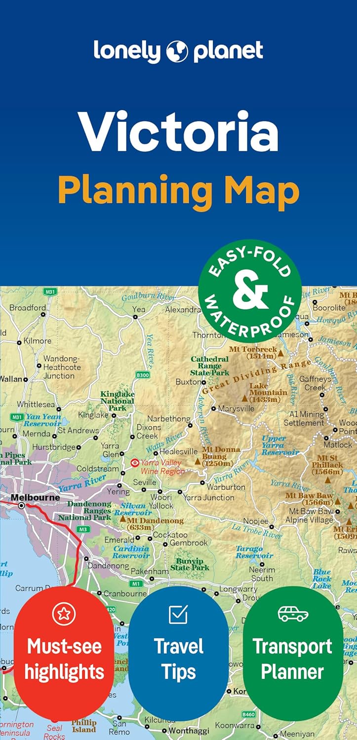 Online bestellen: Wegenkaart - landkaart Planning Map Victoria | Lonely Planet