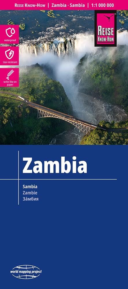 Online bestellen: Wegenkaart - landkaart Sambia - Zambia | Reise Know-How Verlag